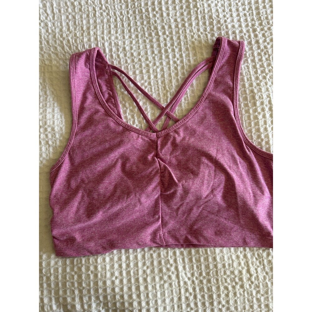 Athlectic Top Sz L Built In Bra By Zella Pink Color
